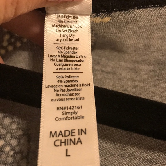 LulaRoe Large Classic T - Picture 3 of 3